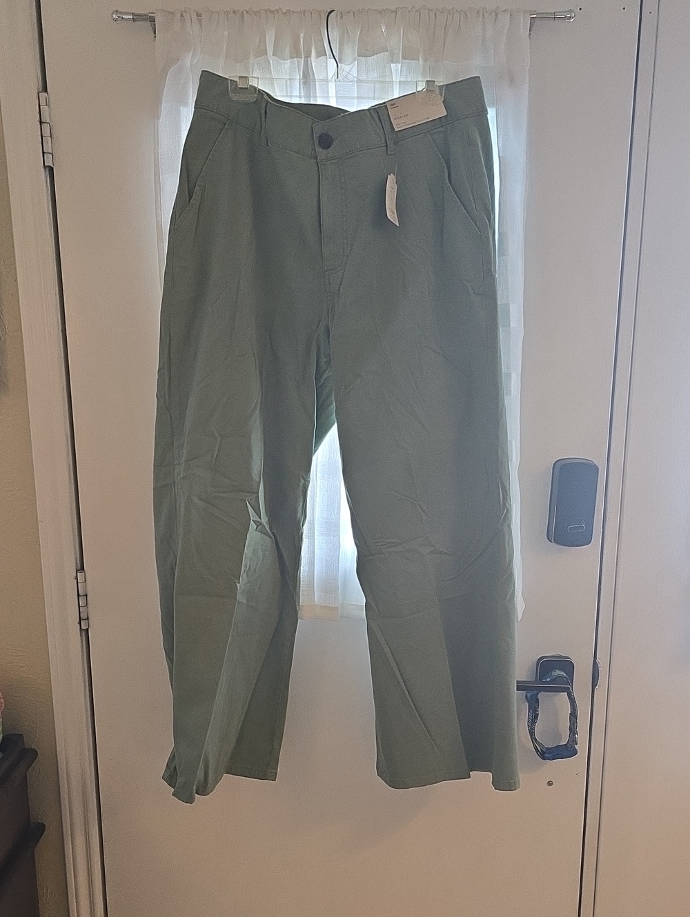 St. John's Bay Olive Green Wide-Leg Women's Pants